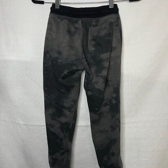 Old Navy Boys M size 8 Jogger Sweatpants Gray Black Tie Dye Zip Pockets - 0410 - Picture 3 of 4